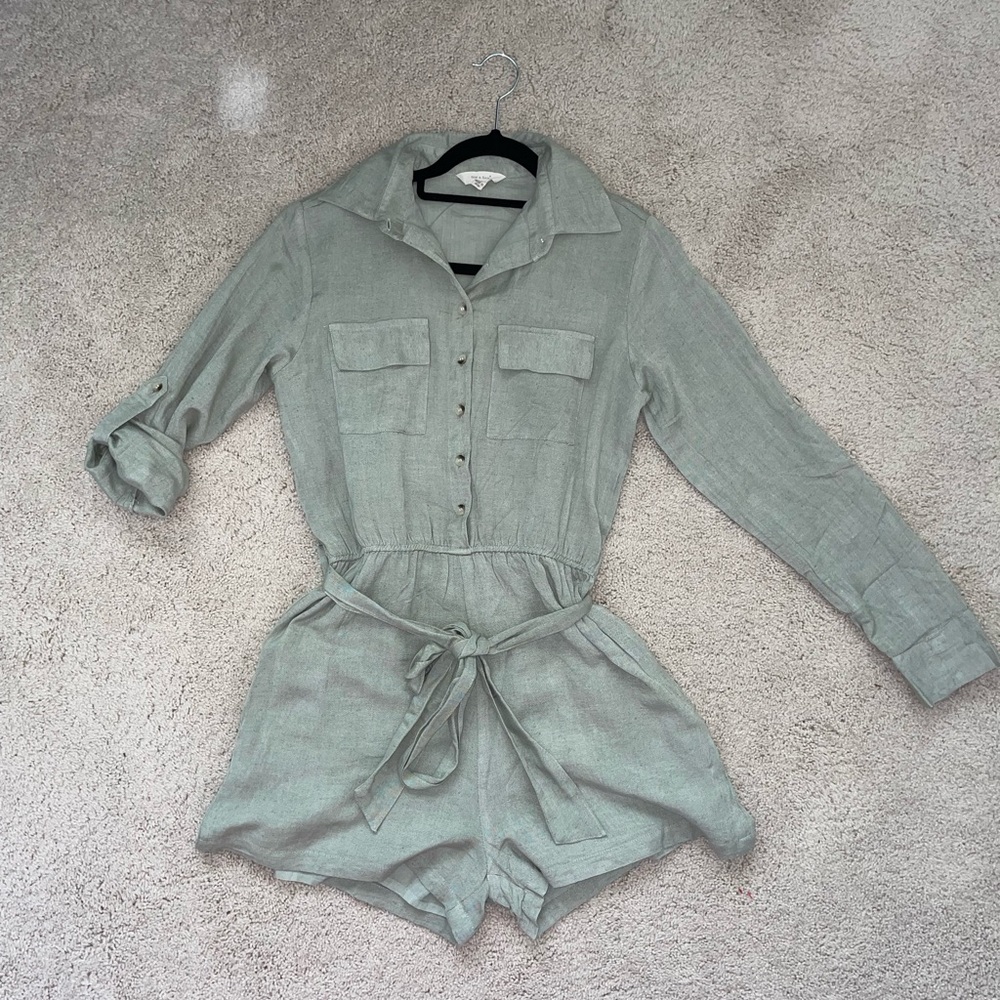 Sim & Sam Boho light green Romper
